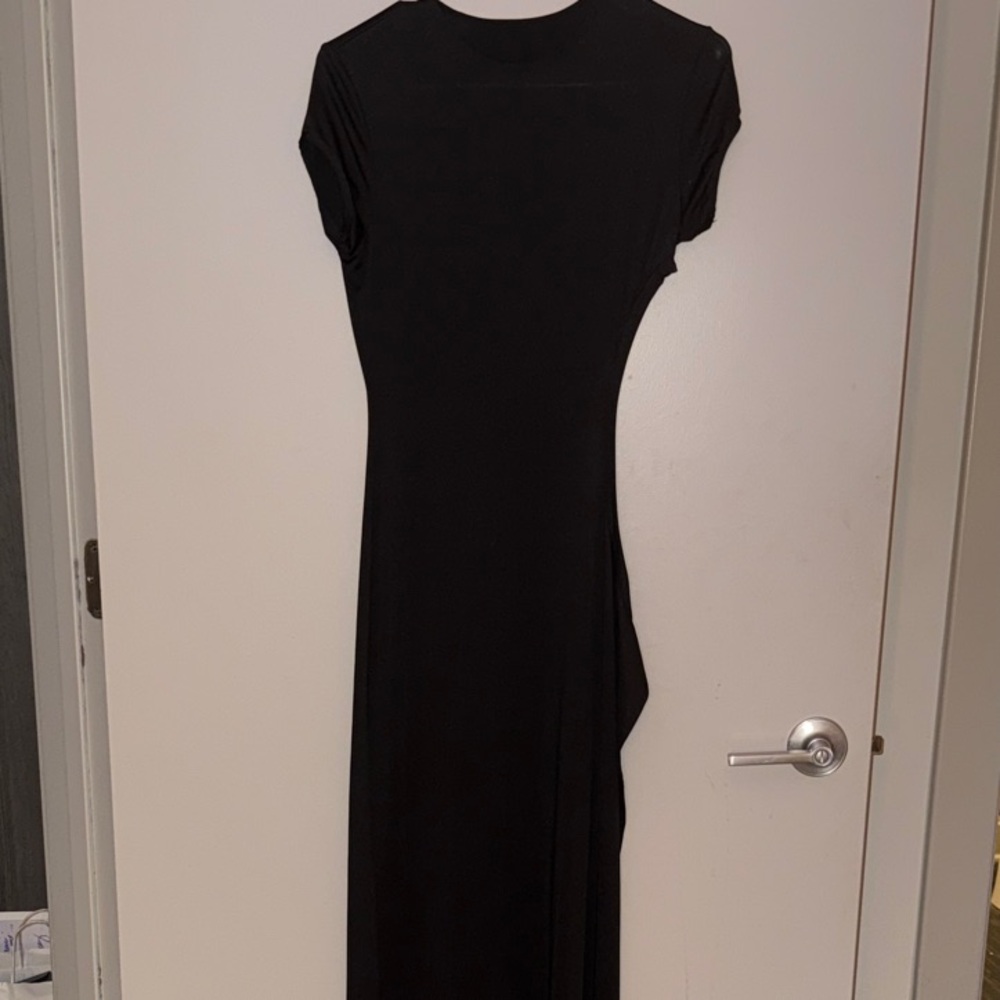Cutout Black Maxi Dress